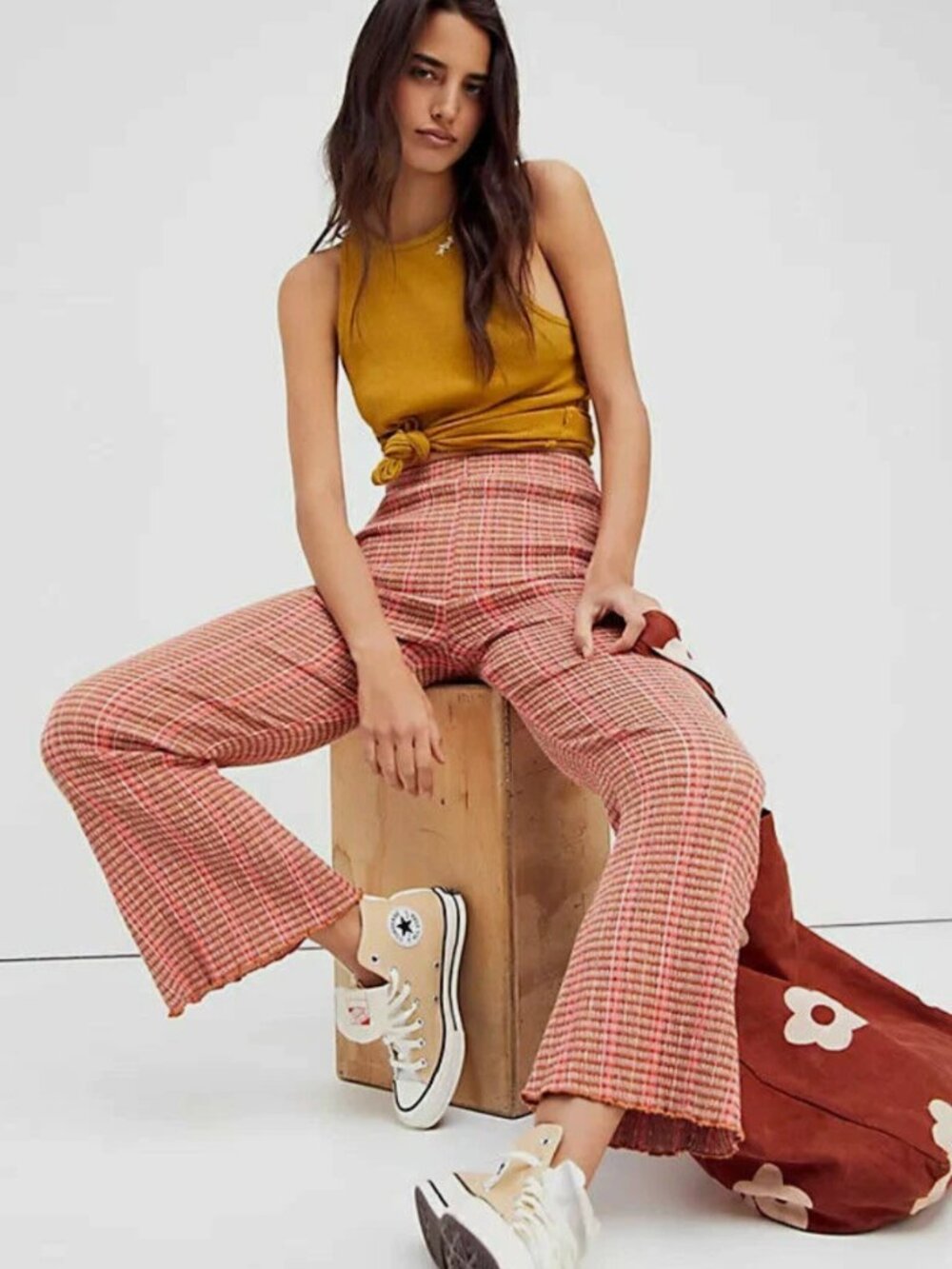 Free People Fine Line Slim Pants Size M